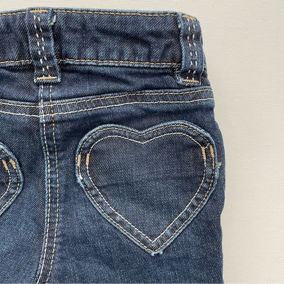 Mini Boden Girls Denim Heart Pocket Bermuda Shorts Capri 4Y - Picture 4 of 6